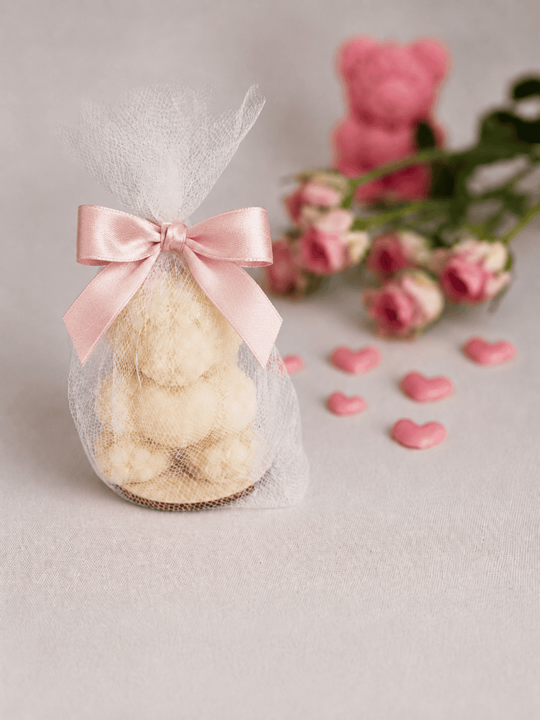 Bougie fleurie parfumée - Tendre Ourson